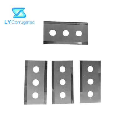 43x22x0,3mm Węglik ze stali wysokowęglowej Trzy otwory Slitter Blade do cięcia folii do pakowania