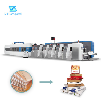 Sterowanie PLC Flexo Printer Slotter Machine, obrotowa maszyna do pakowania kartonów