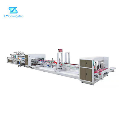 130m / min Jumbo Up Folder Gluer Maszyna do pakowania w kartony z tektury falistej