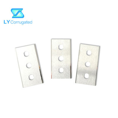 100% Nóż z węglika wolframu o dużej gęstości z trzema otworami Ostrze do cięcia folii z węglika Bopp