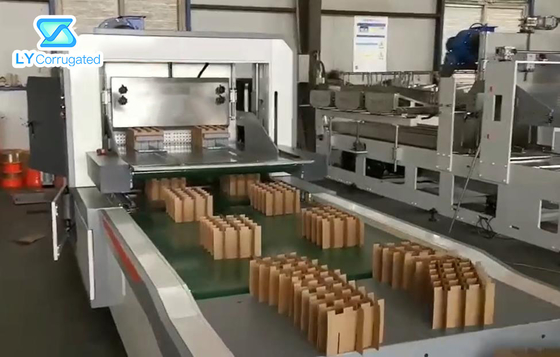 Automatyczna maszyna do produkcji pudełek z tektury falistej PLC Zespół klapowy 7 mm